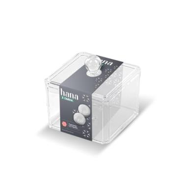 Imagem de Ordene - Organizador para Algodão com Tampa, Cor Transparente, Linha Hana