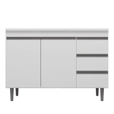 Imagem de Balcão De Pia Andréia 100 Cm Branco – Ajl