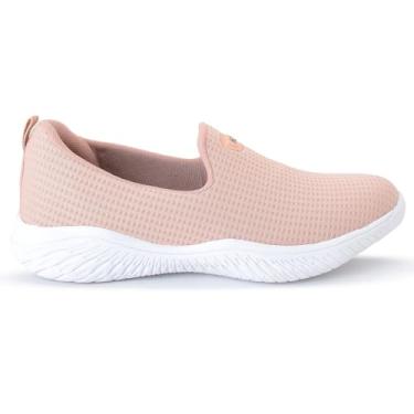 Imagem de Sapatilha Feminina Ortopédica Sem Cadarço Slip On Calce Fácil Leve Confortável Original (Nude, BR, Adulto, Numérico, 36)