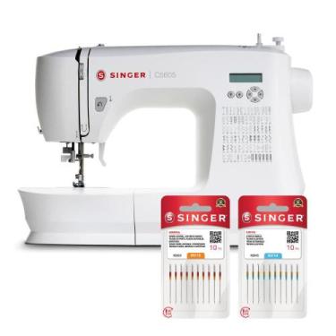 Imagem de Kit Máquina de Costura C5605 e Blisters de Agulhas - Singer, 220V