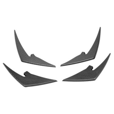 Imagem de Naroote Canards Laterais do Pára -choque Dianteiro, Barbanhas Frontais, Barbatanas de Impacto, Resistentes à Luz 4pcs para M3 M4 M4 G80 G81 G82 G83 G83 (Estilo de fibra de carbono)