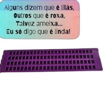 Imagem de Reglete Positiva Bolso - Cor Lilás - Com Punção Menor - Tece