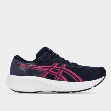 Imagem de Tênis Asics Patriot 14 Feminino, Marinho, Rosa, 37