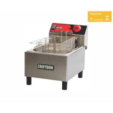 Imagem de Fritadeira Elétrica 1 Cuba 4,5 Litros Profissional 2900 watts. - Croyd