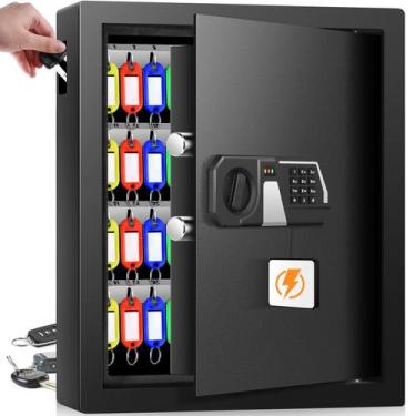 Imagem de Key Lock Box Nebakne 71 chaves, suporte de parede à prova de fogo, pre