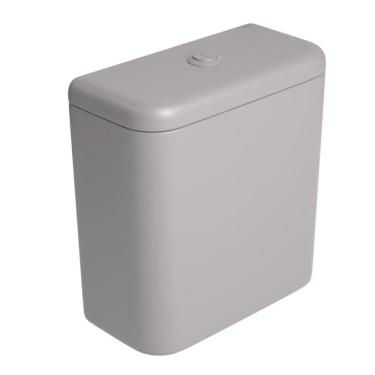 Imagem de Caixa Acoplada Monocromática com Acionamento Duo Soft Antracite Deca