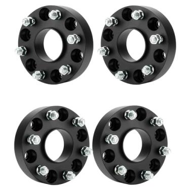 Imagem de Espaçadores de roda centralizados de 2" (50,8 mm) 6x5,5 14 x 1,5 pinos para Silverado 1500 1999-2022, GMC Sierra 1500 2007-2022, furo de cubo de 78,1 mm 6 x 139,7 mm adaptadores de aro para 20007 3 a