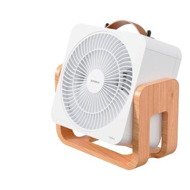 Imagem de Circulador de Ar Spirit Cubics 20cm com 3 Velocidades e Múltiplas Inclinações – Branco/Caramelo
