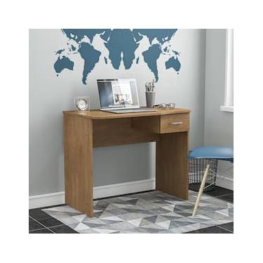 Imagem de Escrivaninha Politorno Arapei 1 Gaveta MDP Compacta Pintura UV Design Moderno