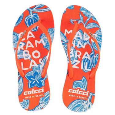 Imagem de Chinelo Feminino Tropical Colcci (Laranja Paradisiaco, BR, Adulto, Faixa Numérico, 37, 38)
