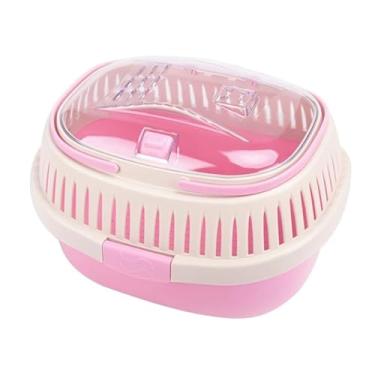 Imagem de Gaiola portátil para hamster habitat gaiola de papagaio com alça para porquinhos da índia, mini gaiolas e habitats de hamster gerbil