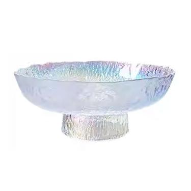 Imagem de Bandeja de frutas de vidro - tigela criativa para servir lanches e doces, bandeja de frutas secas e sobremesas, cesta de frutas para decoração de mesa de café