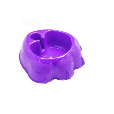 Imagem de Bebedouro Para Cães Com Suporte Garrafa Pet Pequeno Roxo