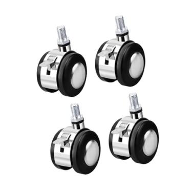 Imagem de Esquirla 4x 2 Polegadas Rodízios Industriais Rodízios 360 Graus Rotativos Silenciosos Premium Rodas Resistente para Caixa de Armazenamento, com freio, Tamanho real