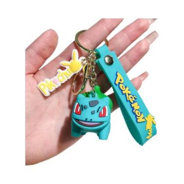 Imagem de Pikachu Charmander Psyduck Pokemon Chaveiro Anime Action Figure Kawaii