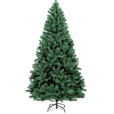 Imagem de Árvore de Natal Pinheiro Luxo Clássica 2,10m Cheia com 1200 Galhos Festa 365 - Verde Realista, Estrutura Premium e Base de Metal Reforçada, Ideal para Decoração de Alto Padrão