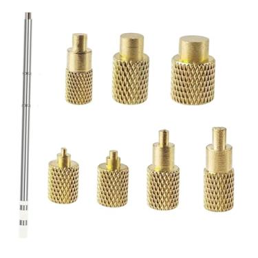 Imagem de Baoblaze Ferramenta de inserção de conjunto de calor, pontas de ferro de solda, suprimentos de impressão 3D resistentes, kit de adaptador de ponta de inserção, T12