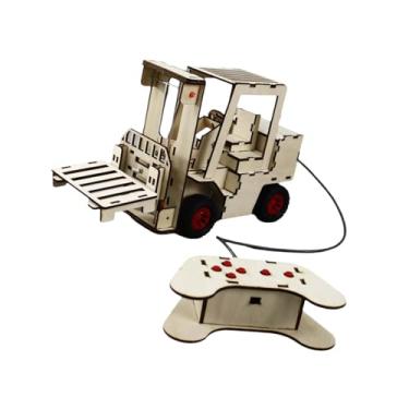 Imagem de simhoa Brinquedos Educativos DIY, Empilhadeira de Controle Remoto, Pequenas Invenções