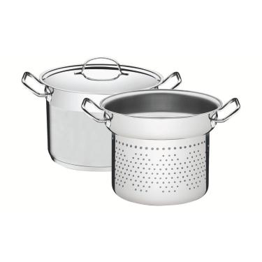 Imagem de Jogo Cozi-Pasta Tramontina Aço Inox Professional 2 Peças 24 cm