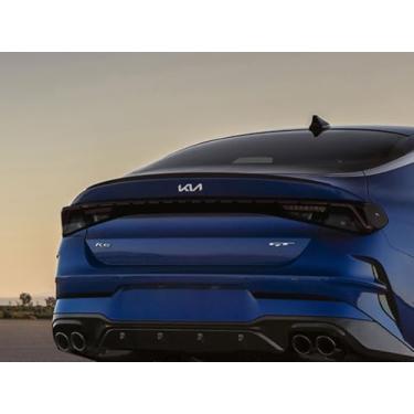 Imagem de Rvinyl Kit de cobertura de película pré-cortada de luz traseira em fumaça blackout compatível com Kia K5 2021-2024 - parte traseira adesiva