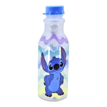 Imagem de Garrafinha de Água Infantil 500 ML Escolar Plasútil, Stitch
