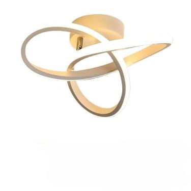 Imagem de 3 Cores(110V/220V) Luminária De Teto Pendente Led Moderna Lustre para Corredor Sala Quarto Cozinha(Estilo B/Branco(110V-220V))