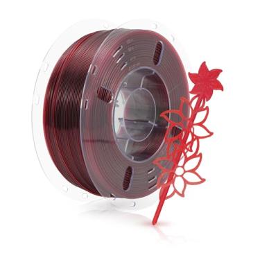 Imagem de FilaBees Filamento transparente PETG transparente 1,75 mm, filamento de impressora 3D de alta resistência PETG rápido para impressão rápida e de alta precisão, filamento de impressão 3D de melhor