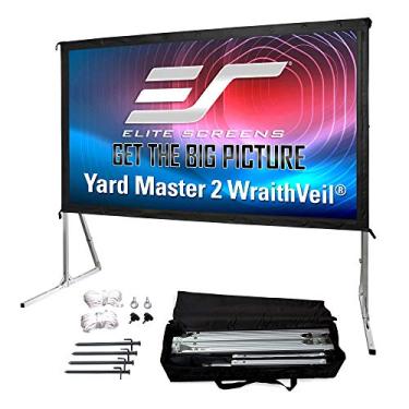 Imagem de Tela de projetor externo com suporte 16:9, 8K 4K Ultra HD 3D dobrável rápido cinema portátil, YardMaster 2 duplo, Front and Rear Projection, 120", 16:9