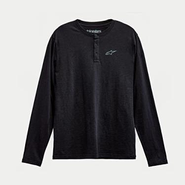Imagem de Alpinestars 1213-71200-10-S: Ls Gravel Henley Preto Sm