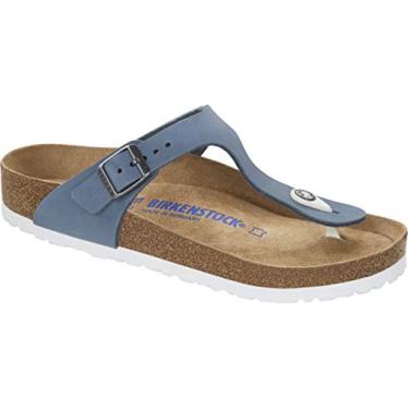 Imagem de Birkenstock Gizeh SFB, nobuck azul pomba, Dove Blue, 6-6.5