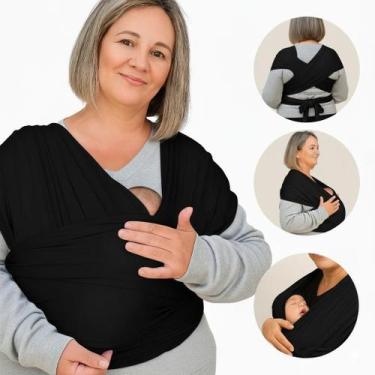 Imagem de Canguru Bebe Ergonomico Sling Wrap Plus Size Maternidade Recem Nascido