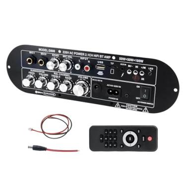 Imagem de MotiveTech Placa amplificadora de potência D800 2.1 10M Conexão de som DIY Alto-falante Placa receptora de áudio para rádio CD players