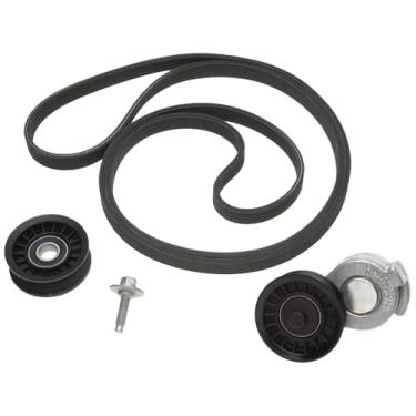 Imagem de ACDelco Kit de correia serpentina dupla face profissional 38398K com tensor, polia intermediária e parafuso