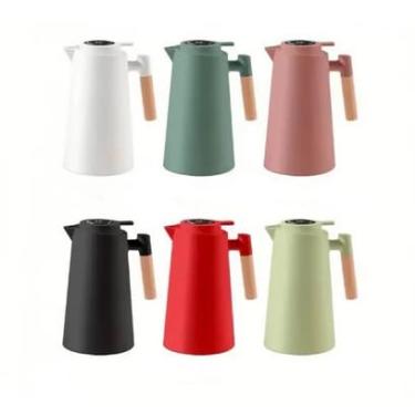 Imagem de Garrafa Térmica 1 Litro Com Termômetro Led Para Chás/Café Design Modern(ALEATORIO)