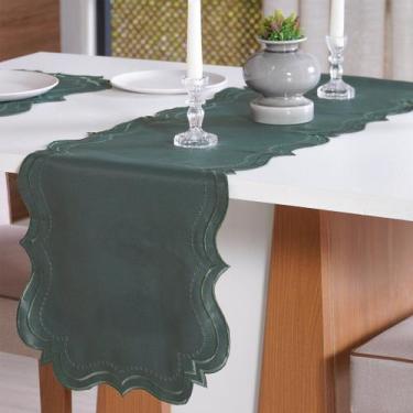 Imagem de Trilho de Mesa Bordare Bordado 40x150cm Suculenta - Tessi