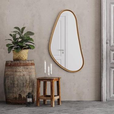 Imagem de Espelho Orgânico 125cm X 69cm Moldura Mdf Lena Euronobre