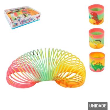 Imagem de Mola Maluca de Plástico Dinossauros - Tudo em Caixa