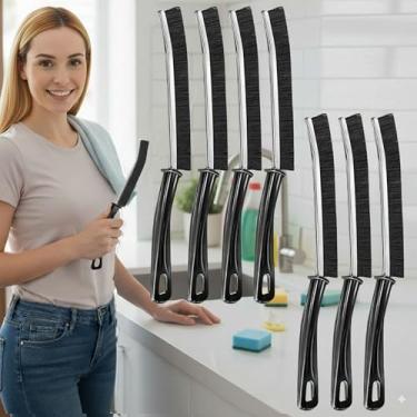 Imagem de Escovas de limpeza de fendas para limpeza profunda, pacote com 7, conjunto de pincéis de argamassa estreita e lacuna para chuveiro, azulejo, pia, cozinha, vaso sanitário, banheiro, ferramenta de