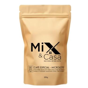 Imagem de Café Especial Gourmet Moído Mix & Casa 100% Arábica do Sul de Minas | Torra Média com Notas de Chocolate e Caramelo | 250g