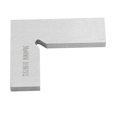 Imagem de Régua quadrada de maquinista de ângulo reto de 50 x 40 mm para marcenaria