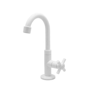 Imagem de Torneira Pia Banheiro Lavatório Bica Móvel Bancada Branca