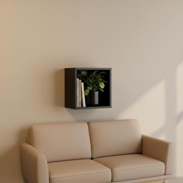 Imagem de Nicho 25x25 Preto MDF Decoração Sala Quarto Cozinha Banheiro - Bali Mo
