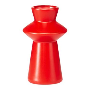 Imagem de Kuntesetty Vaso de Flores, Decoração de Mesa, Recipiente para Flores, Arranjo de Flores Secas para Mesa de Centro, vermelho