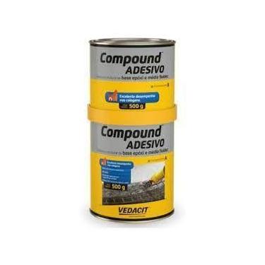 Imagem de Vedacit Adesivo Estrutural Compound Resina Epóxi 500g 1kg