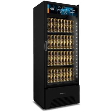 Imagem de Cervejeira All Black Optima Vn50ah Metalfrio Expositor 576 Litros Preto 220v