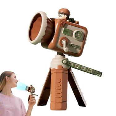 Imagem de Ventiladores pequenos portáteis | Ventilador retrô em forma de câmera - Dispositivo de resfriamento elétrico de velocidade ajustável pequeno dormitório de mesa para estudantes, homens, mulheres