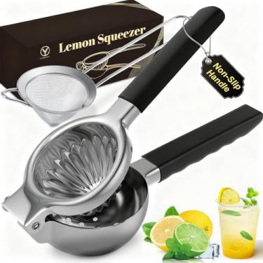 Imagem de YXT&BEYOND Espremedor de Limão Manual Inox 304, 8,5cm Extrator de Suco para Cítricos Laranja Frutas, Lavavajillas Seguro para Cozinha Bar Restaurante