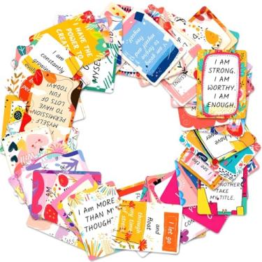 Imagem de Debuosim Cartões de afirmação 50 peças, cartões motivacionais e inspiradores diários para mulheres, presentes para mulheres, amigos e autocuidado