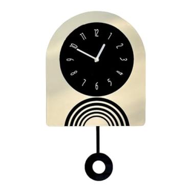 Imagem de Bothyi Relógio de Parede Nórdico Decorativo, Simples E Silencioso, Ideal para Sala de Estar, Estúdio, Casa de Campo E Quarto, Balanço 42cm x 25,5cm