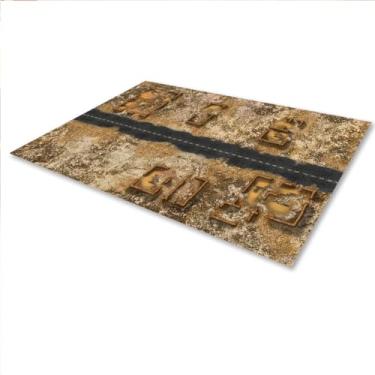 Imagem de Playmat Premium Para Wargame Rpg 180x120 Subúrbio Abandonado